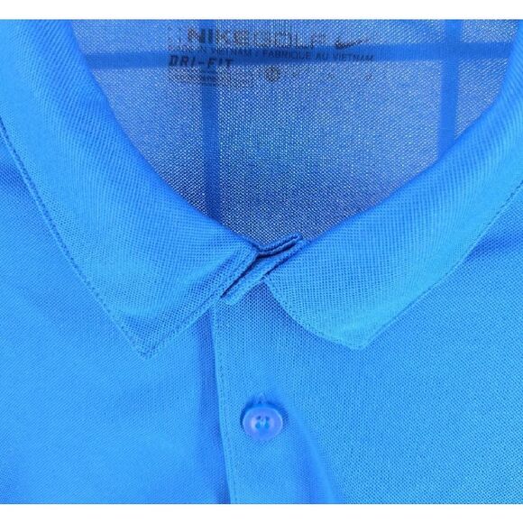 Nike Golf Men's Two-Tone Blue and Black Polo NEW Size M Dri-Fit - Picture 4 of 7